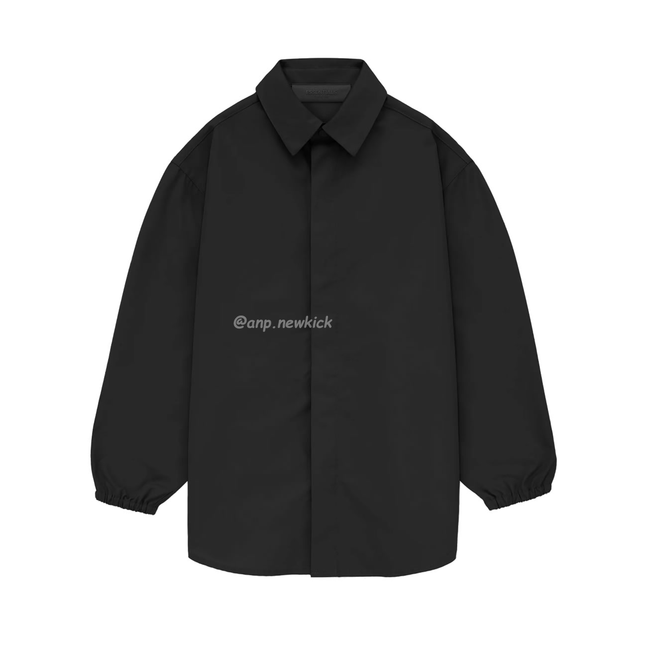 Fear Of God Essentials Fog 23fw Tie Cuffed Shirt Black Apricot Gray S Xl (8) - newkick.org